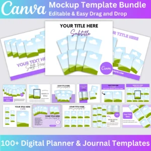 135 Mockup Canva Editable Templates Bundle